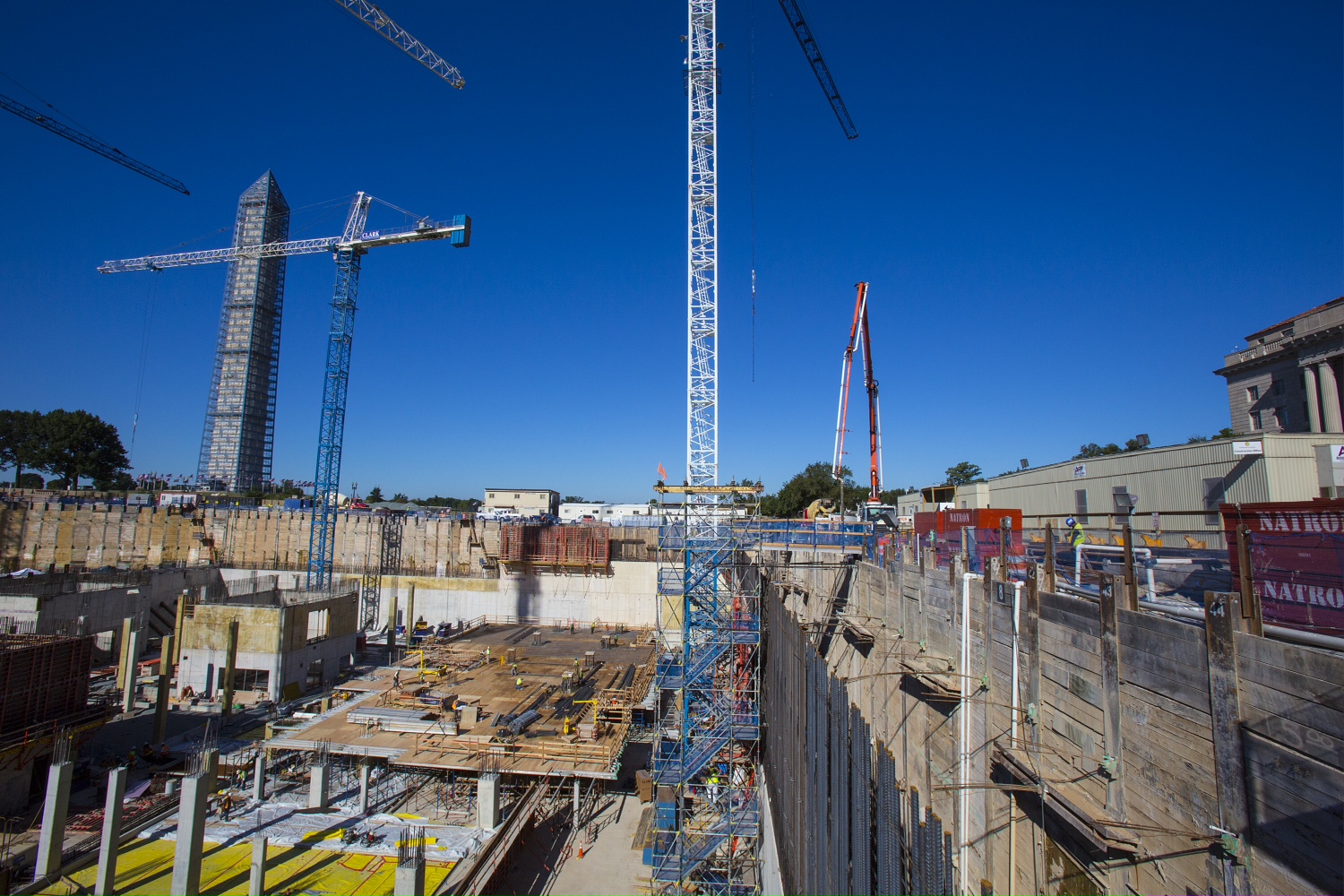 National Museum of African American History and Culture construction site as of September 4.