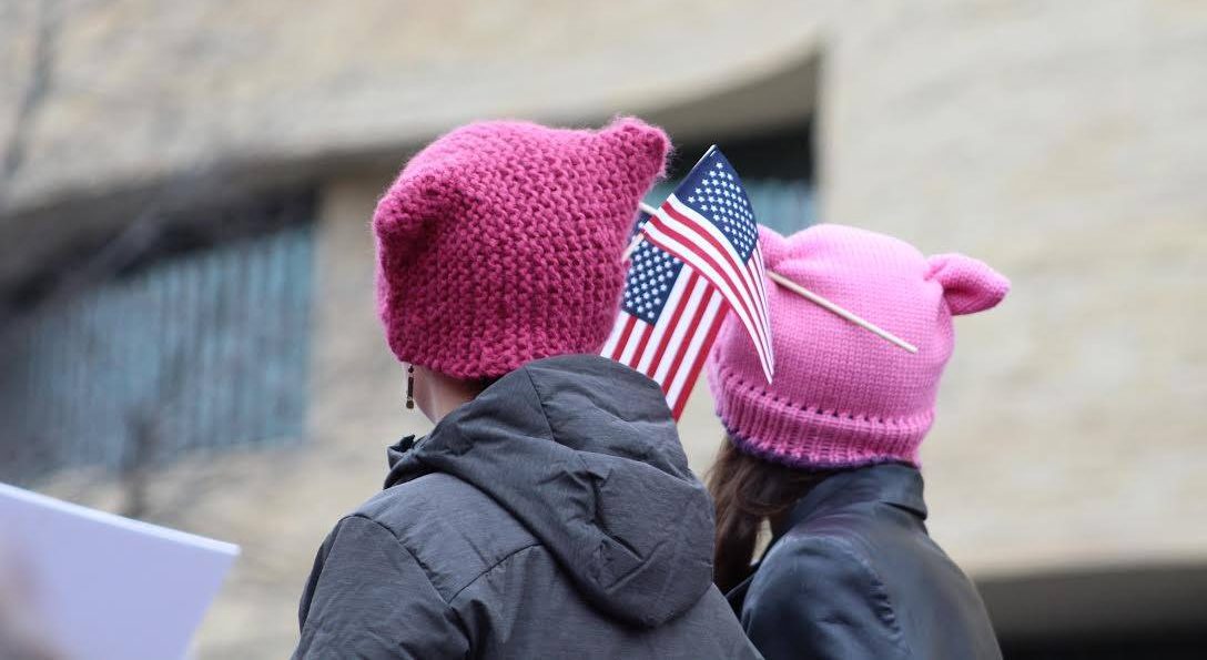 People at the Womens March.