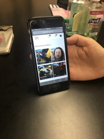 The mobile website for Seeking Arrangements, showing