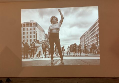 The “rise up.” photo exhibit brought the Black Lives Matter protests below ground