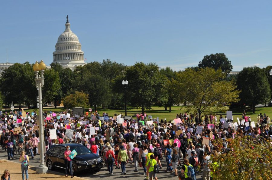 Thousands showed up in Washington to protest anti-abortion legislation. 