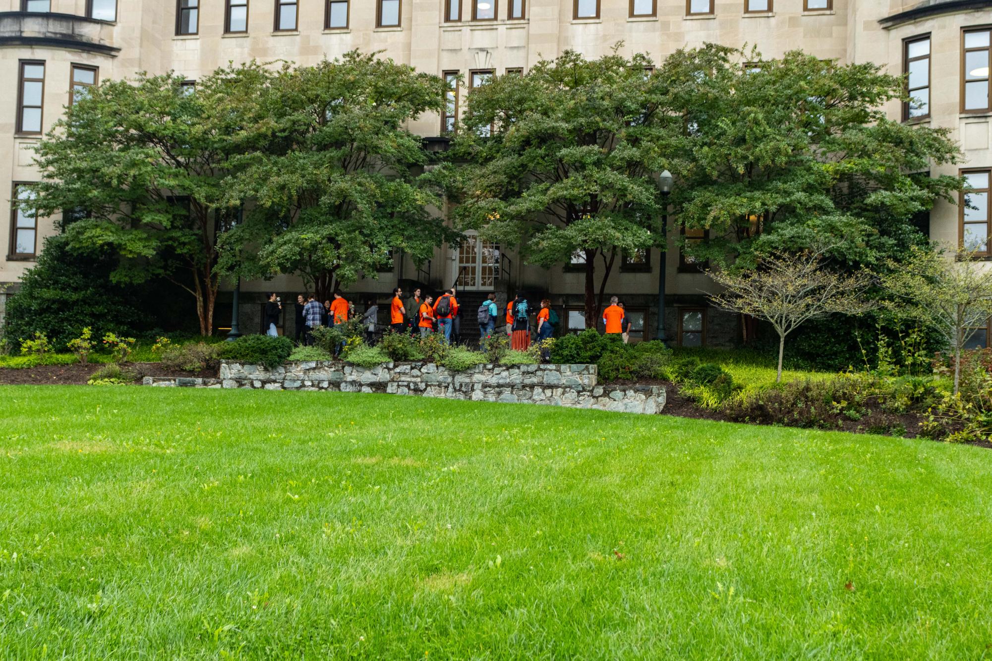 Graduate students from WCL commemorate Orange Shirt Day