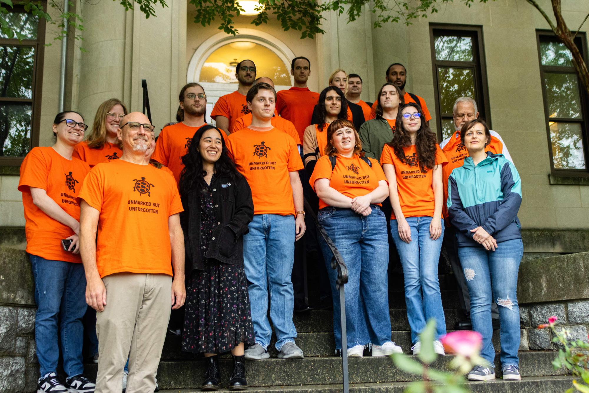 Graduate students from WCL commemorate Orange Shirt Day