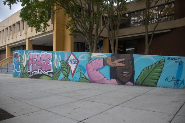 A mural by Uncle Wink outside the Office for Neighborhood Safety and Engagement.