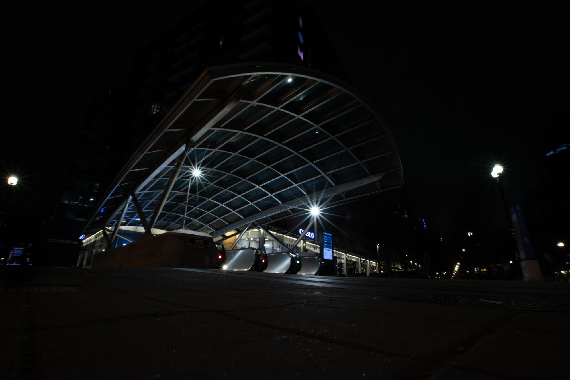 The Navy Yard metro station in the early morning on Mar. 7.